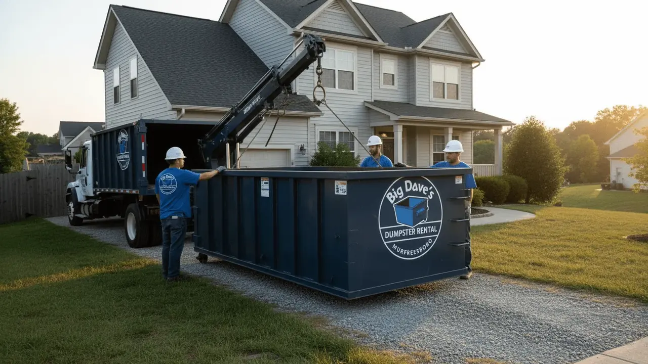Roofing Dumpster Rental in Murfreesboro, TN