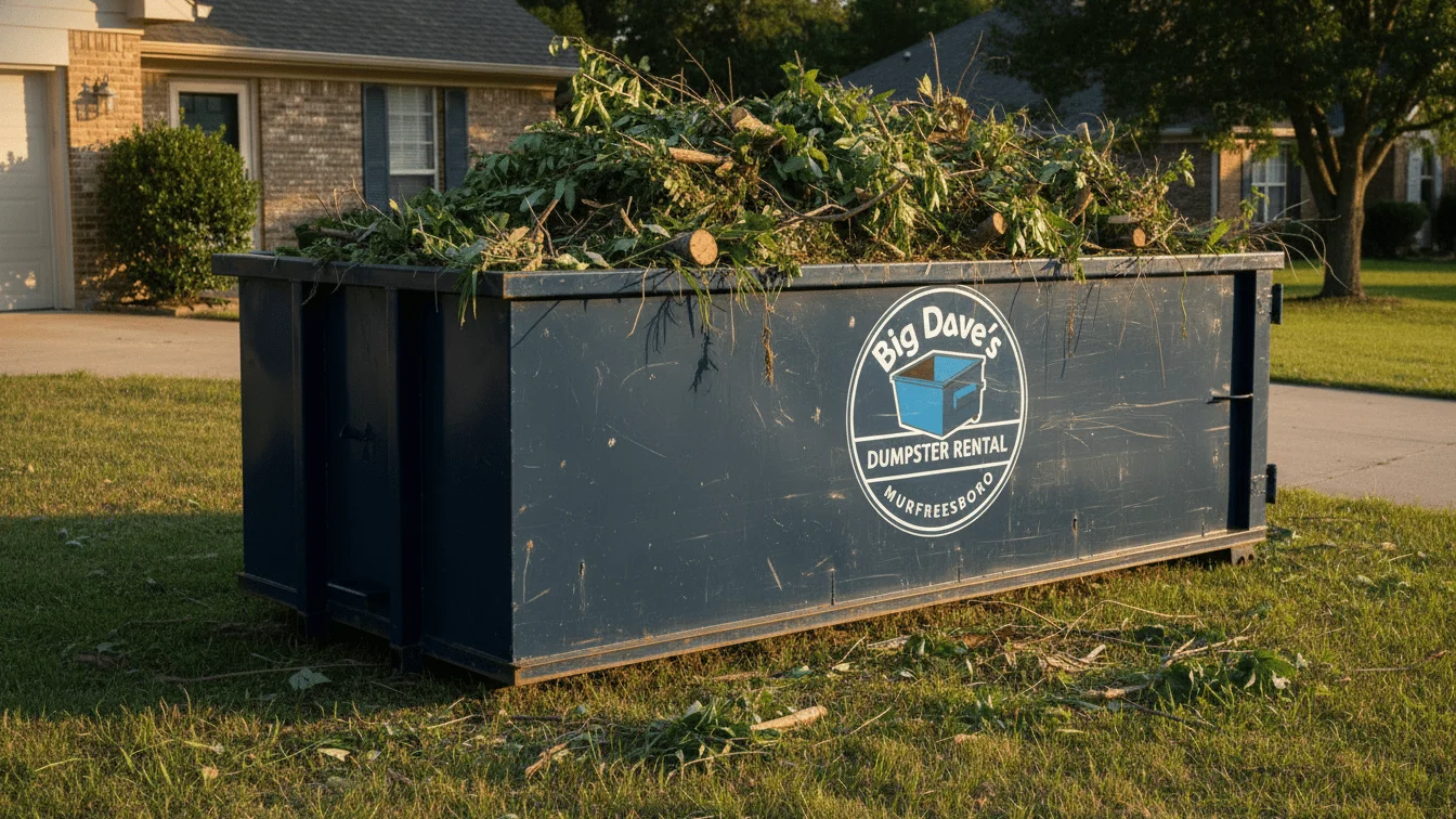 Yard Waste Dumpster Rental Murfreesboro TN-img